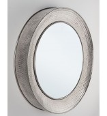 Specchio da parete rotondo in acciaio finitura oro Gabry D80 BZ